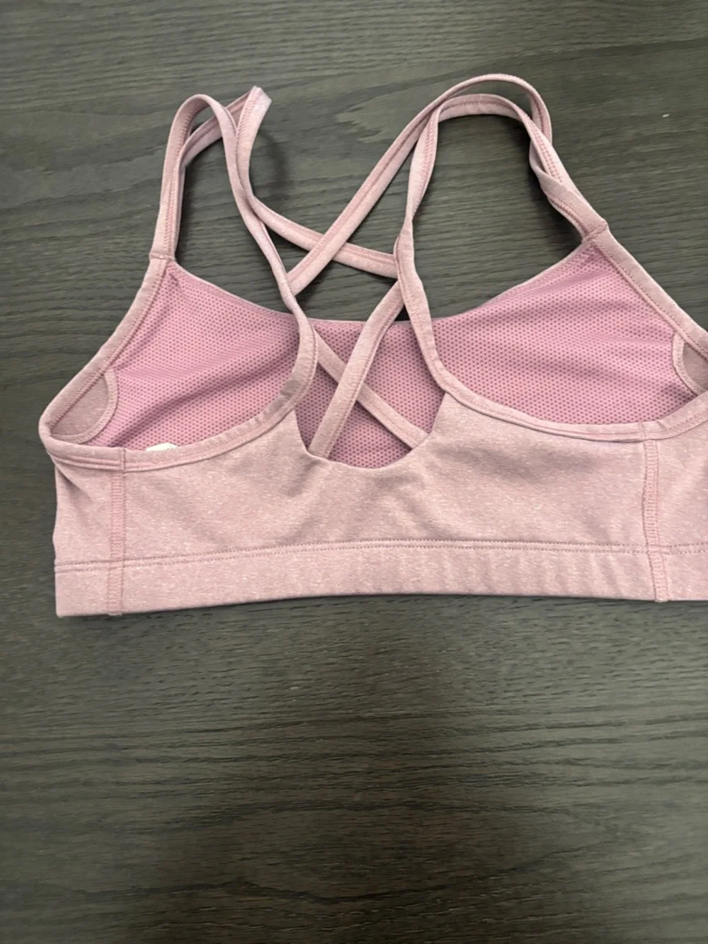 Nike Strappy Light Mauve Sports Bra - Picture 2 of 3